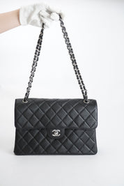 Chanel Double Face Flapbag Caviar Shw