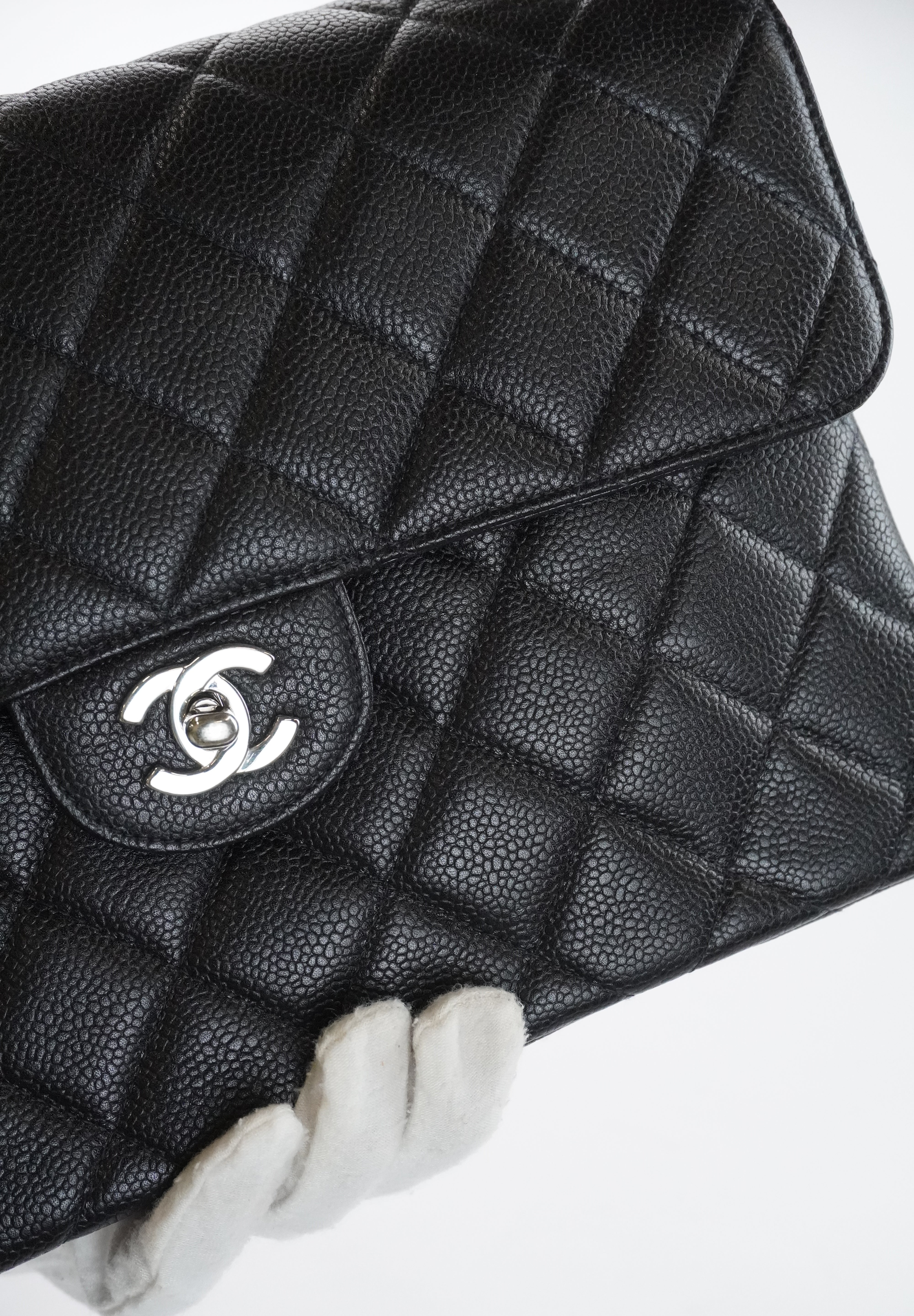 Chanel Double Face Flapbag Caviar Shw