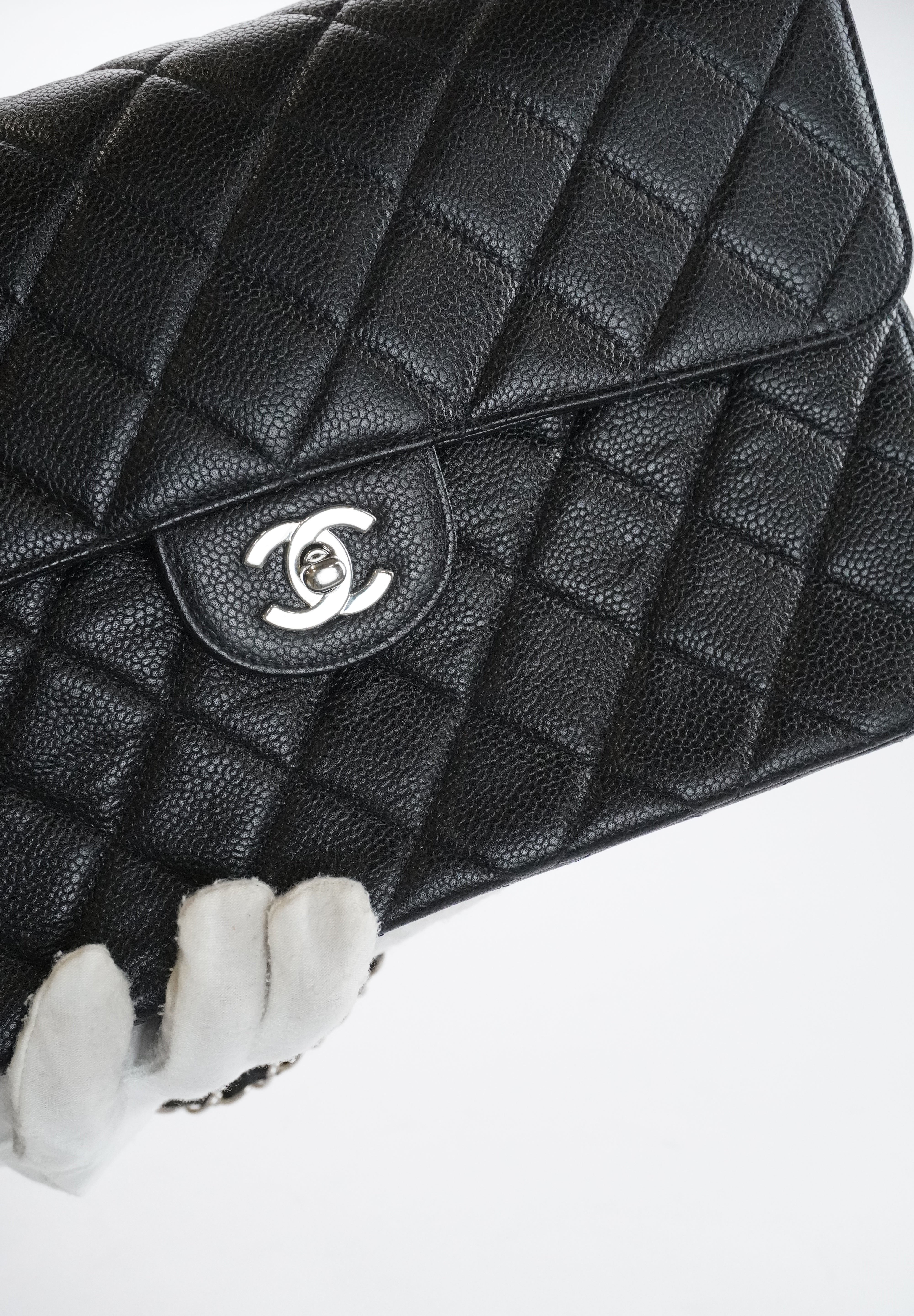 Chanel Double Face Flapbag Caviar Shw