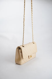 CHANEL Classic Double Flap Beige