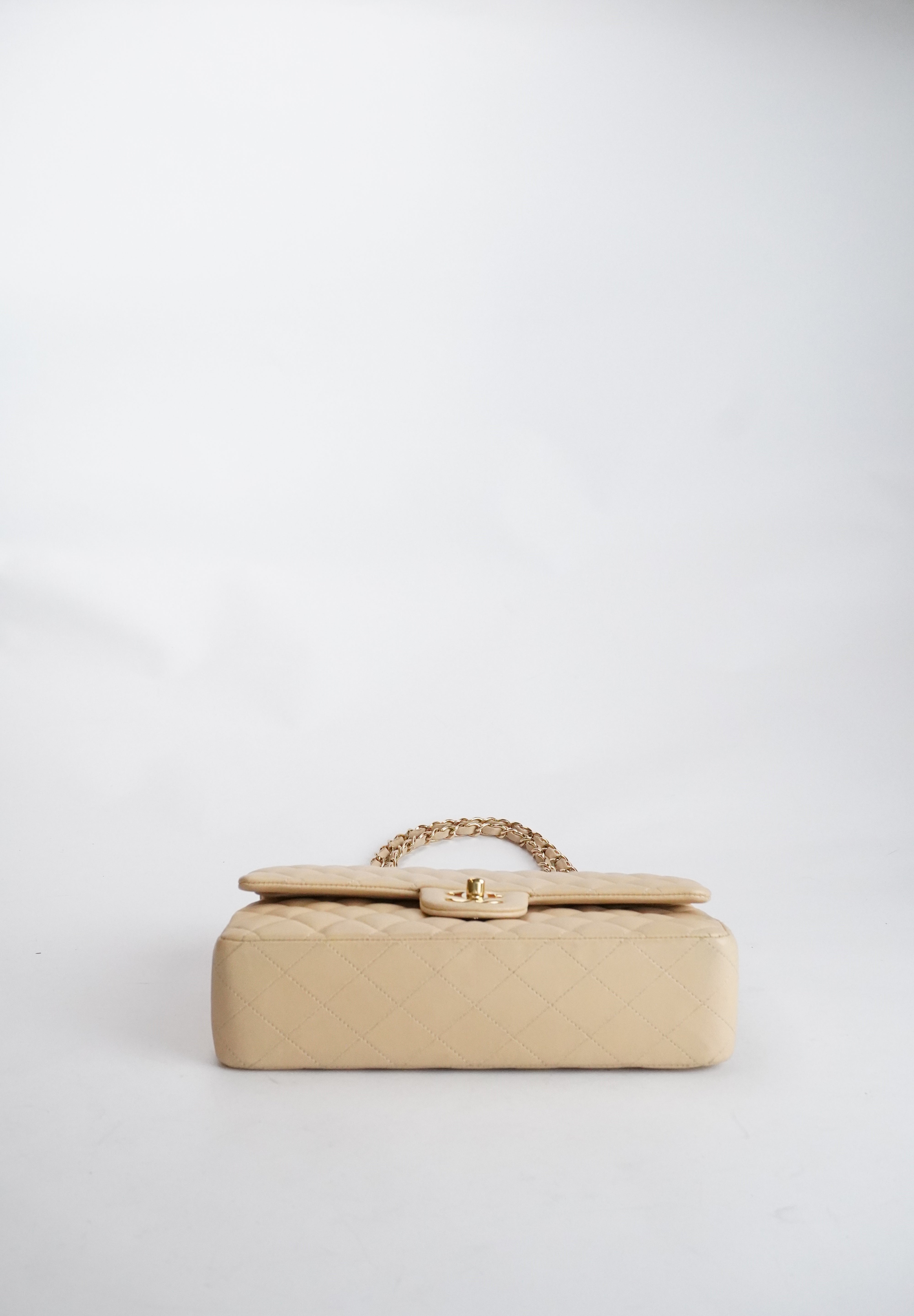 CHANEL Classic Double Flap Beige