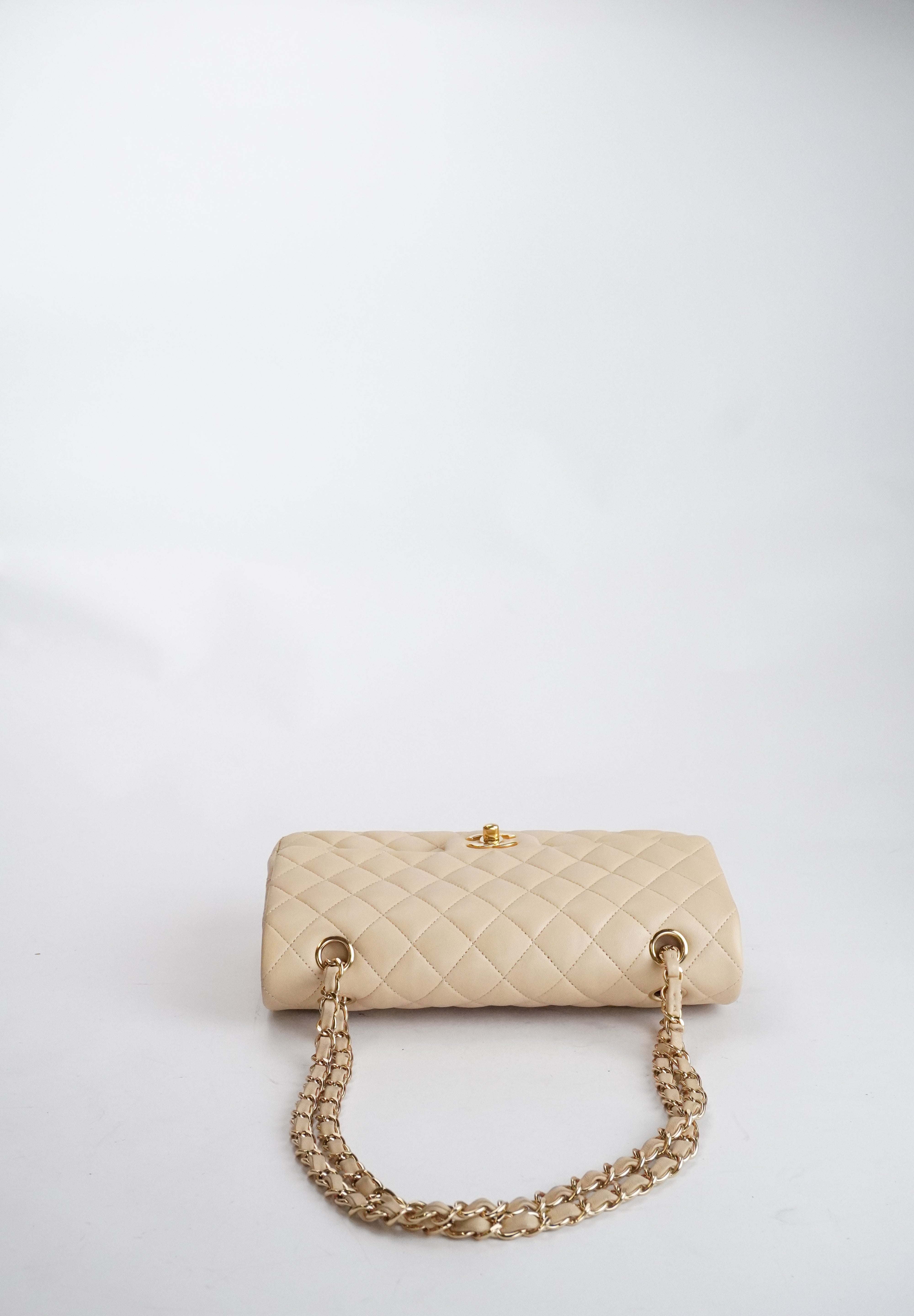 CHANEL Classic Double Flap Beige
