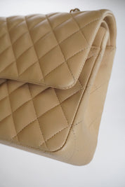 CHANEL Classic Double Flap Beige