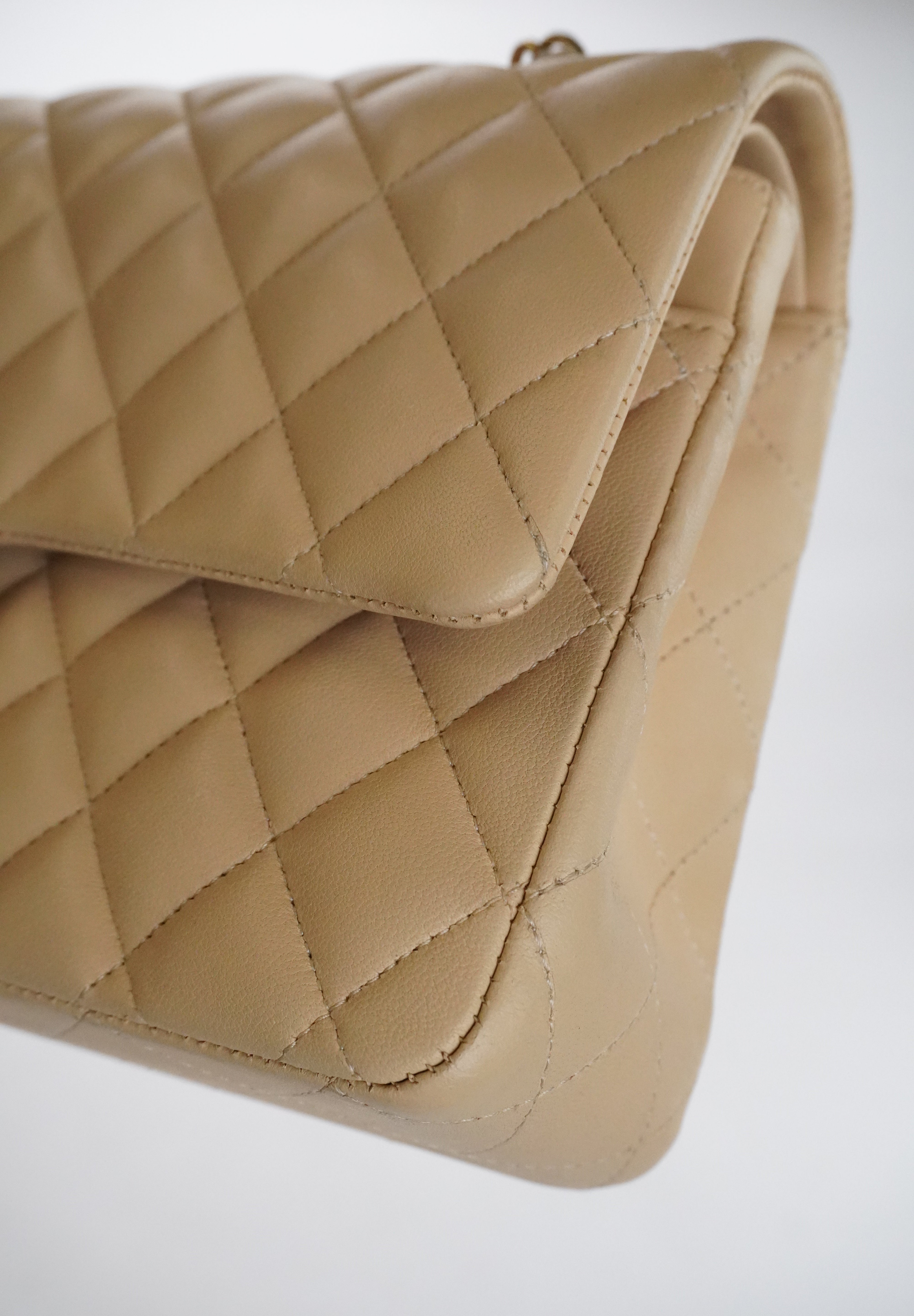 CHANEL Classic Double Flap Beige