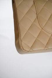 CHANEL Classic Double Flap Beige