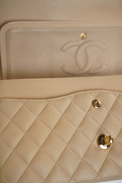 CHANEL Classic Double Flap Beige