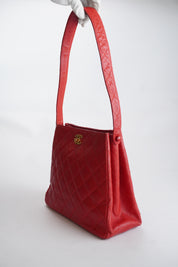 Chanel Red Caviar Tote 24k GHW (1996-1997)