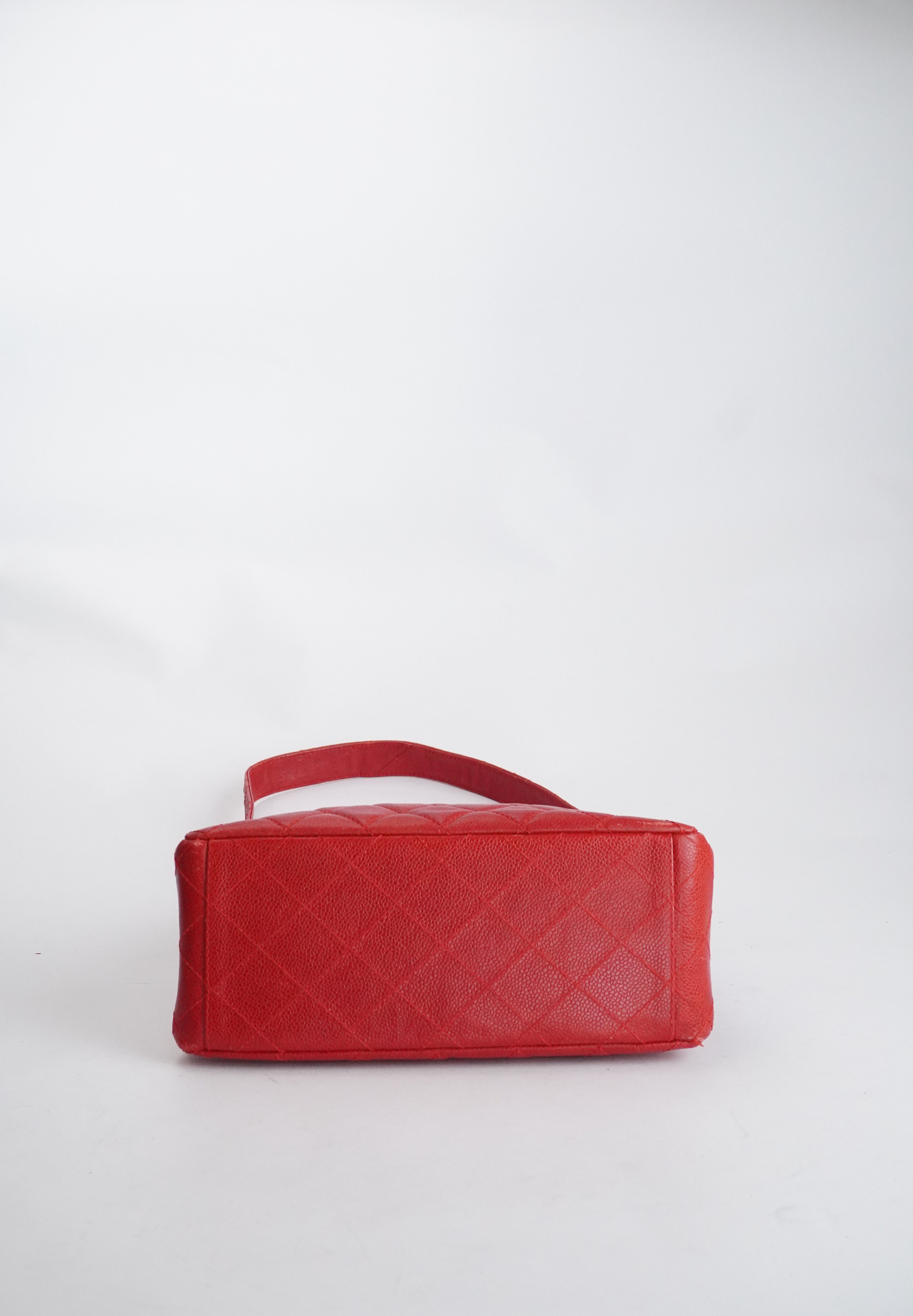 Chanel Red Caviar Tote 24k GHW (1996-1997)