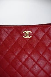 Chanel Red Caviar Tote 24k GHW (1996-1997)