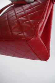 Chanel Red Caviar Tote 24k GHW (1996-1997)