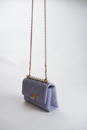 Chanel Mini Pearl Lilac Handbag Crossbody