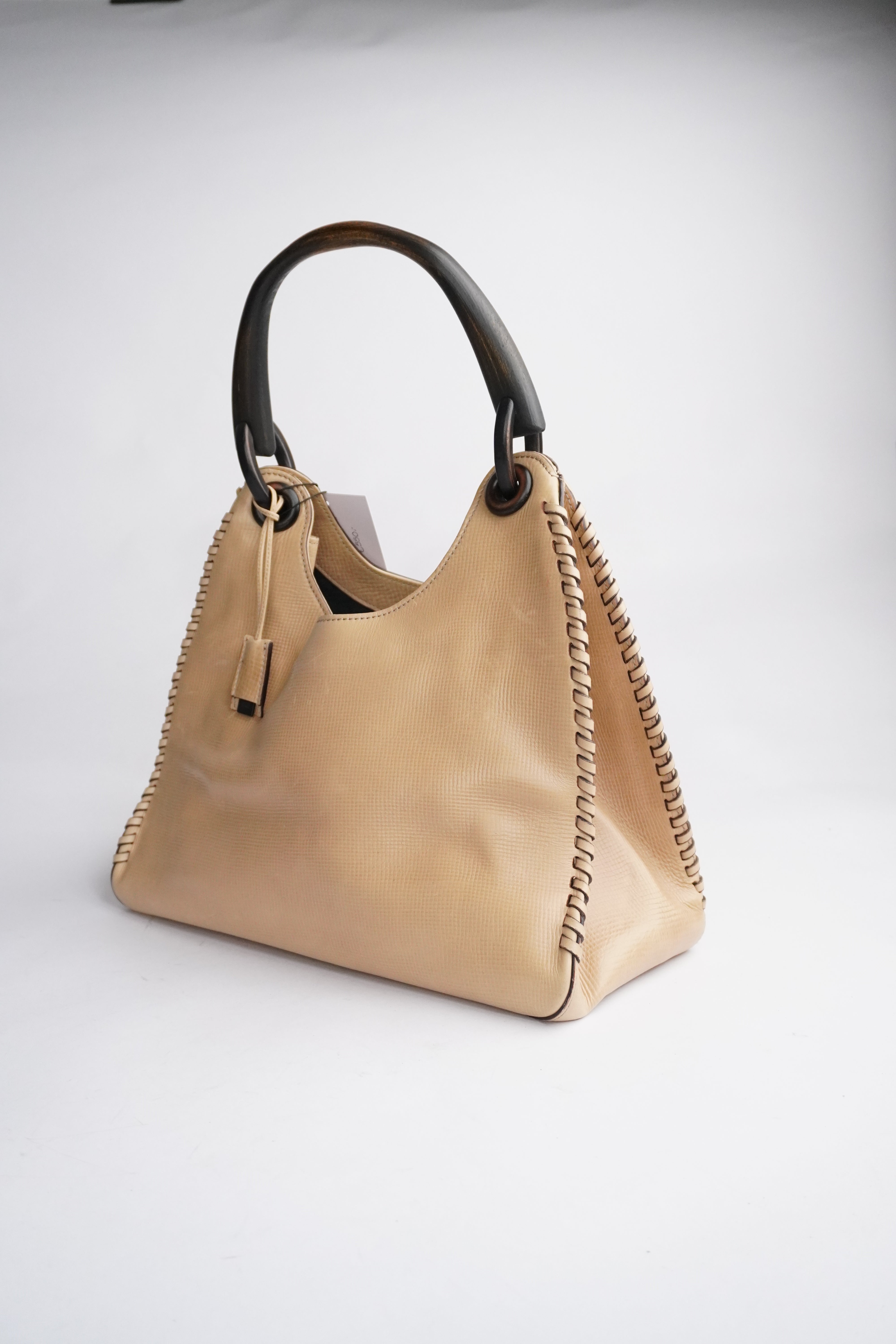 GUCCI Gucci Leather Tote Bag Wood Handle – The Bags List