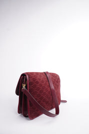 Celine CELINE Suede Triomphe Crossbody