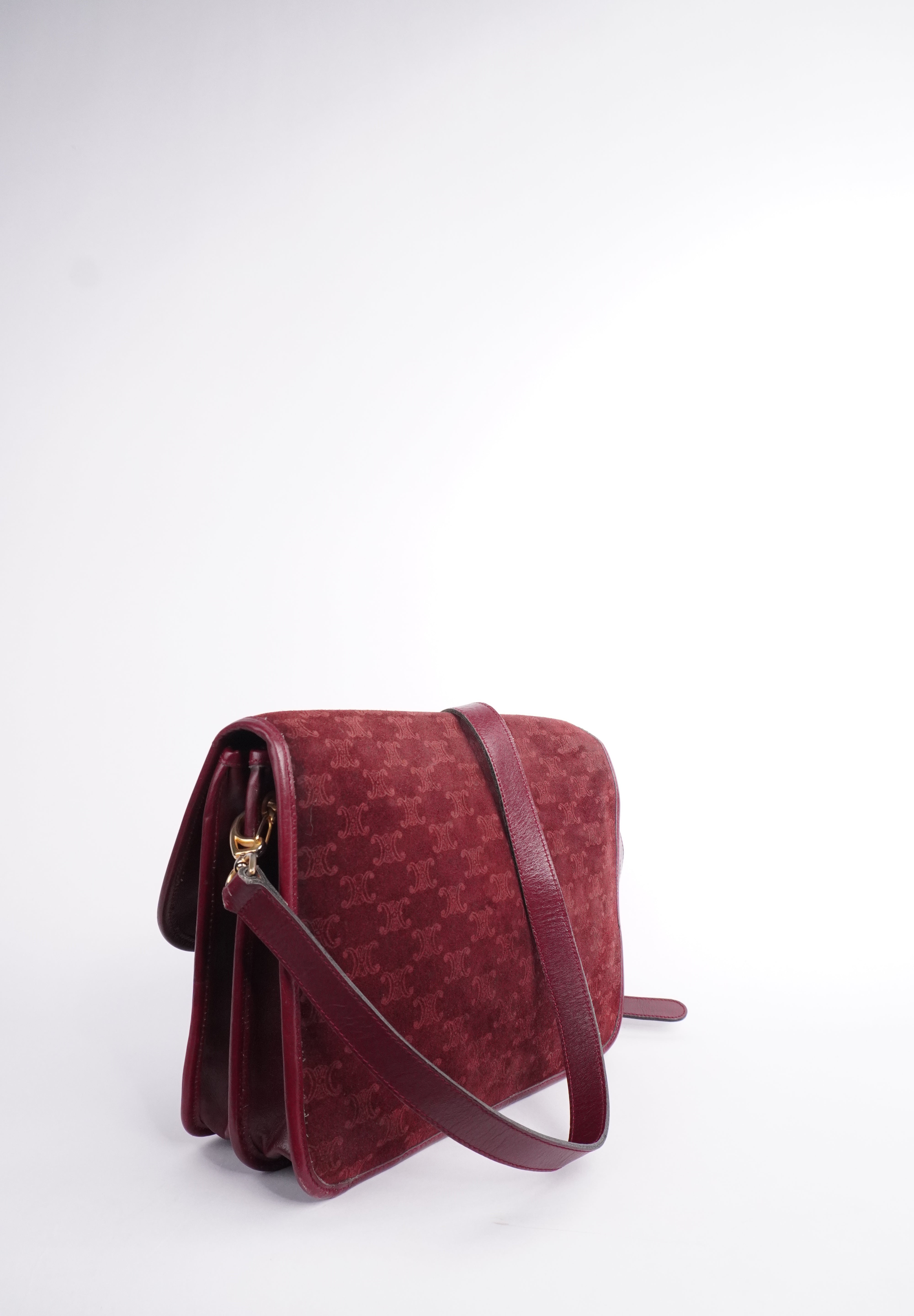 Celine CELINE Suede Triomphe Crossbody