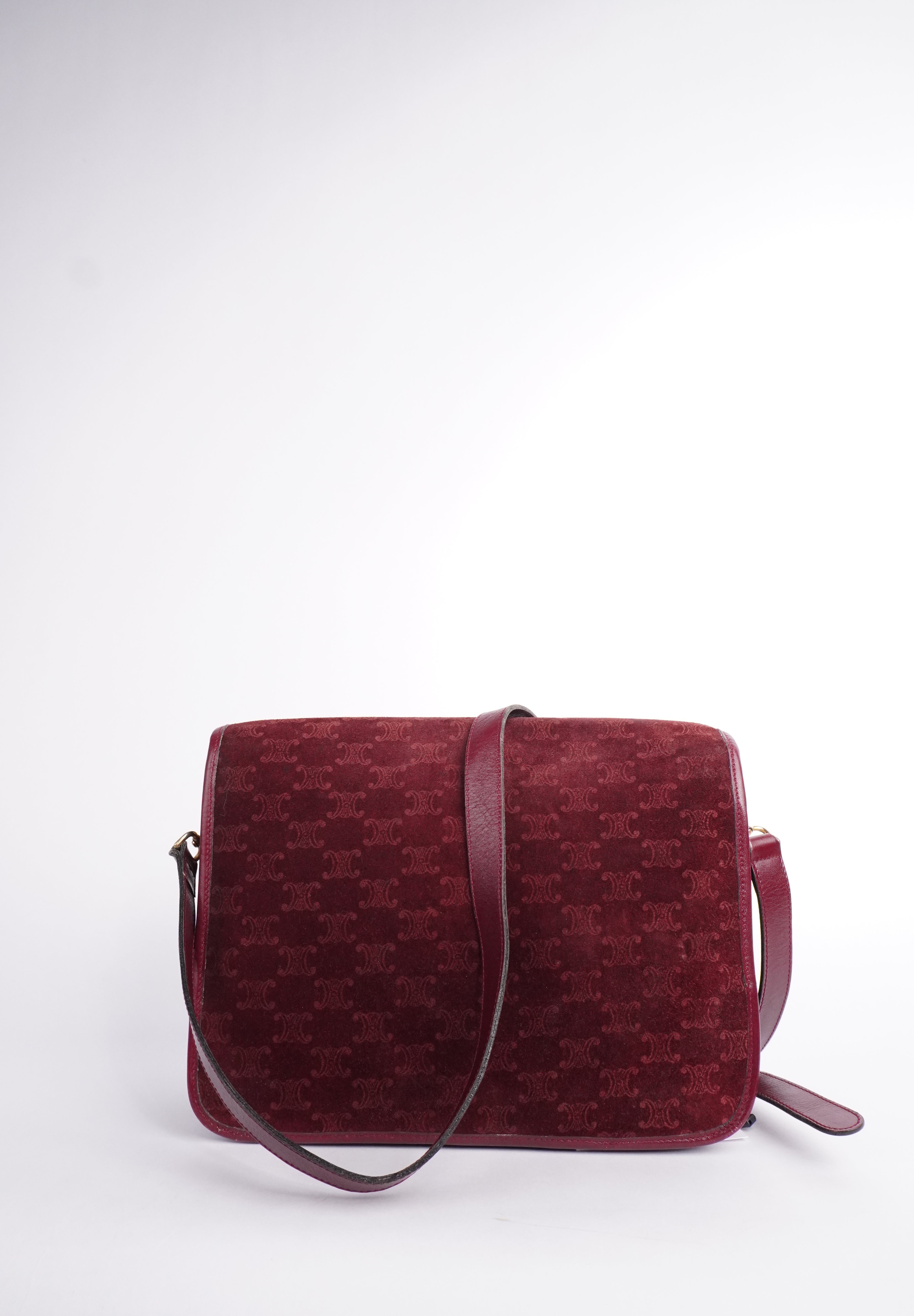 Celine CELINE Suede Triomphe Crossbody