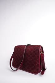 Celine CELINE Suede Triomphe Crossbody