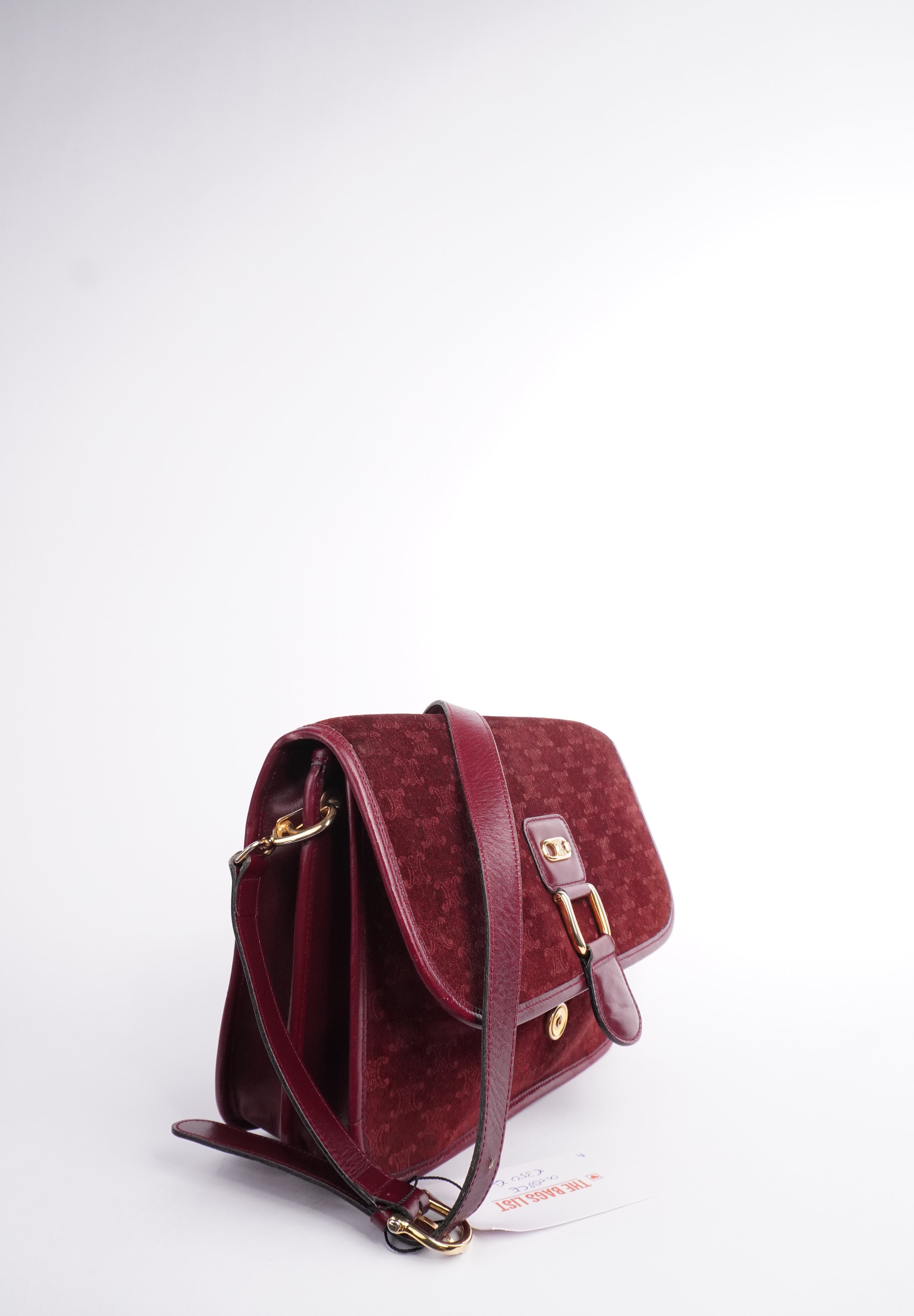 Celine CELINE Suede Triomphe Crossbody