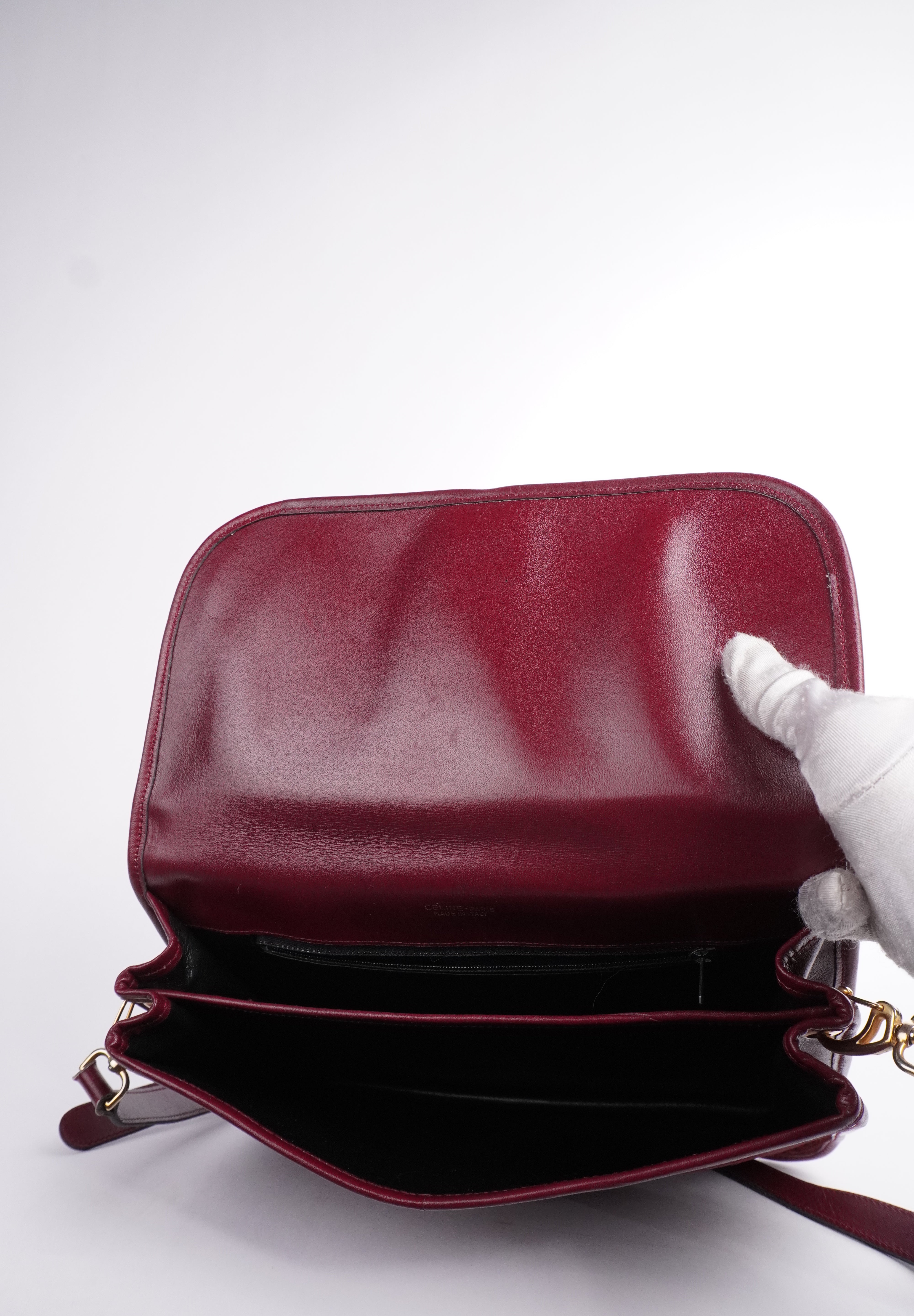 Celine CELINE Suede Triomphe Crossbody