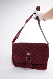 Celine CELINE Suede Triomphe Crossbody