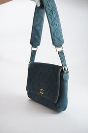 Chanel Matelasse Denim 24k ghw