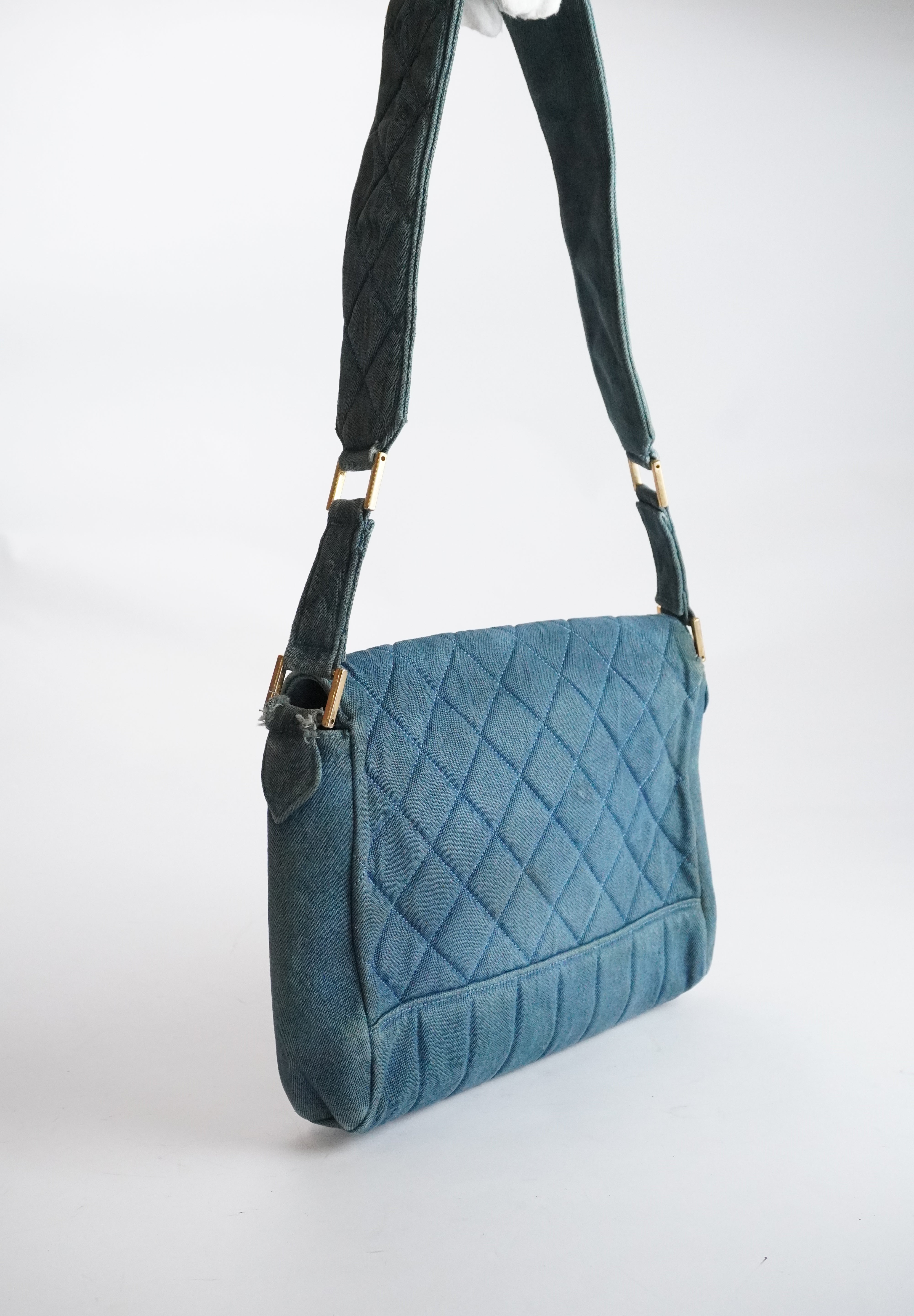 Chanel Matelasse Denim 24k ghw