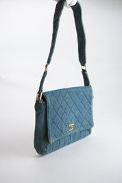 Chanel Matelasse Denim 24k ghw