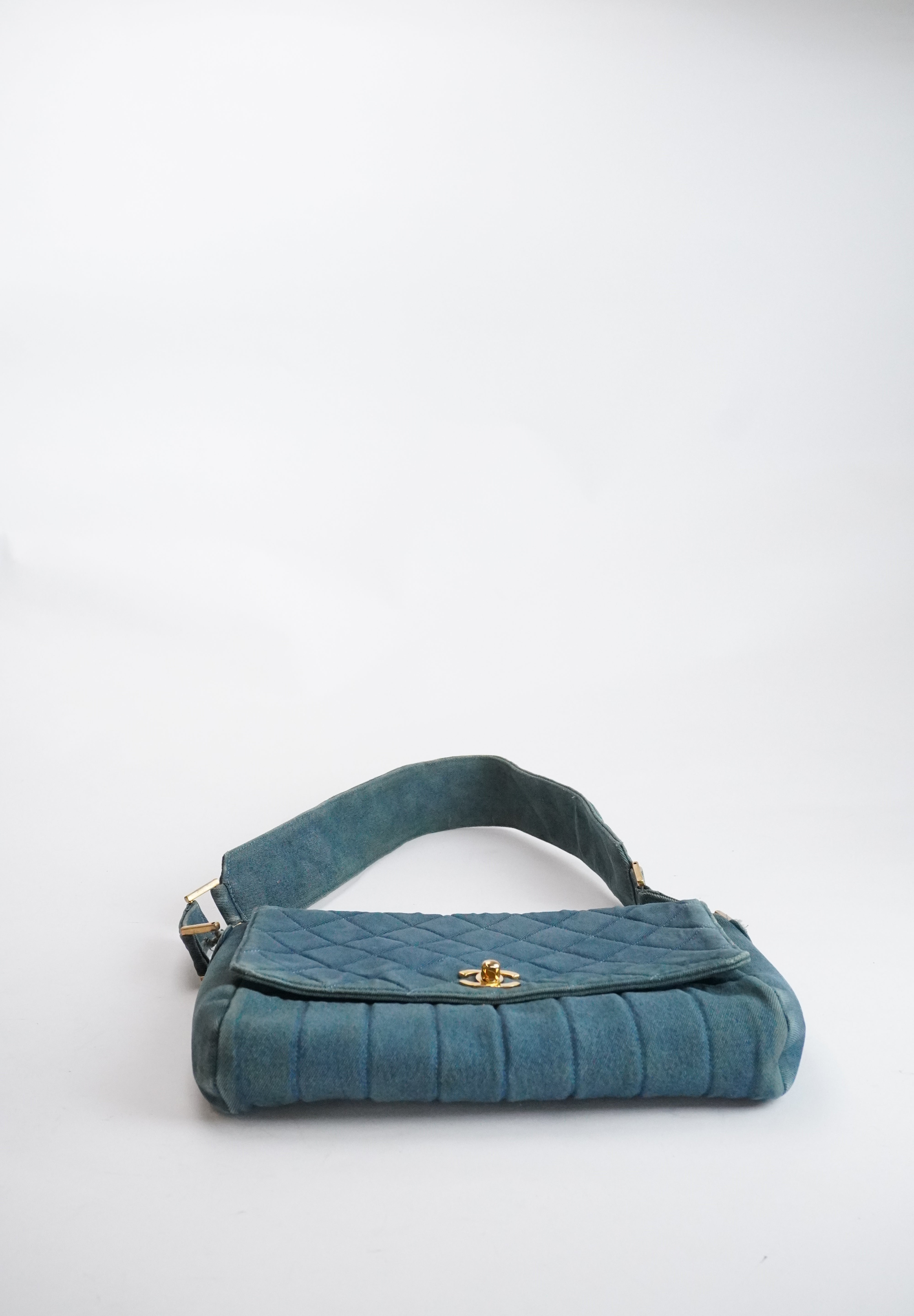 Chanel Matelasse Denim 24k ghw