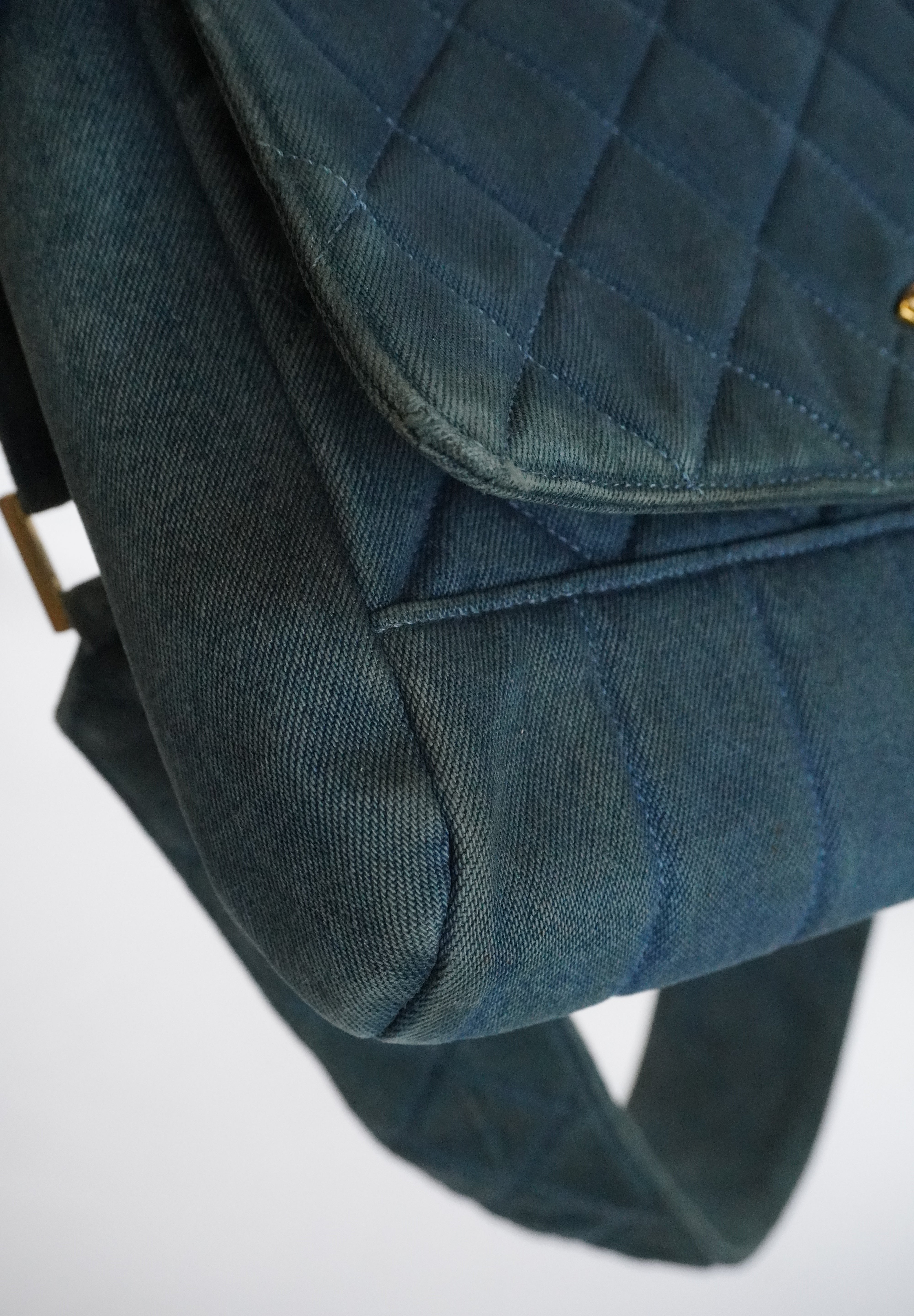 Chanel Matelasse Denim 24k ghw