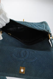 Chanel Matelasse Denim 24k ghw