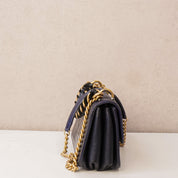 Chanel Paris Cosmopolite Blue Calfskin Flapbag Small