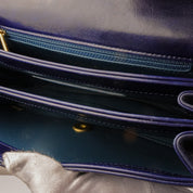 Chanel Paris Cosmopolite Blue Calfskin Flapbag Small