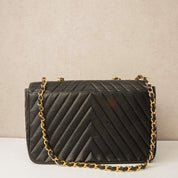 Chanel Chevron Maxi Flapbag Caviar 24k ghw - 1994