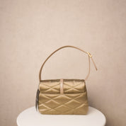 Saint Laurent YSL Mouse Quilted Satin Le 57 Hobo Bag