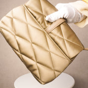 Saint Laurent YSL Mouse Quilted Satin Le 57 Hobo Bag