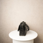Chanel Glazed Caviar Quilted Modern Chain Flap Black