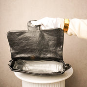 Chanel Glazed Caviar Quilted Modern Chain Flap Black