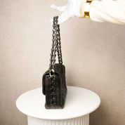 Chanel Glazed Caviar Quilted Modern Chain Flap Black