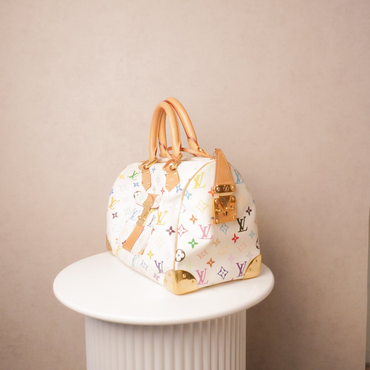 Louis Vuitton x Takashi Murakami Speedy 30 Multicolor Blanc