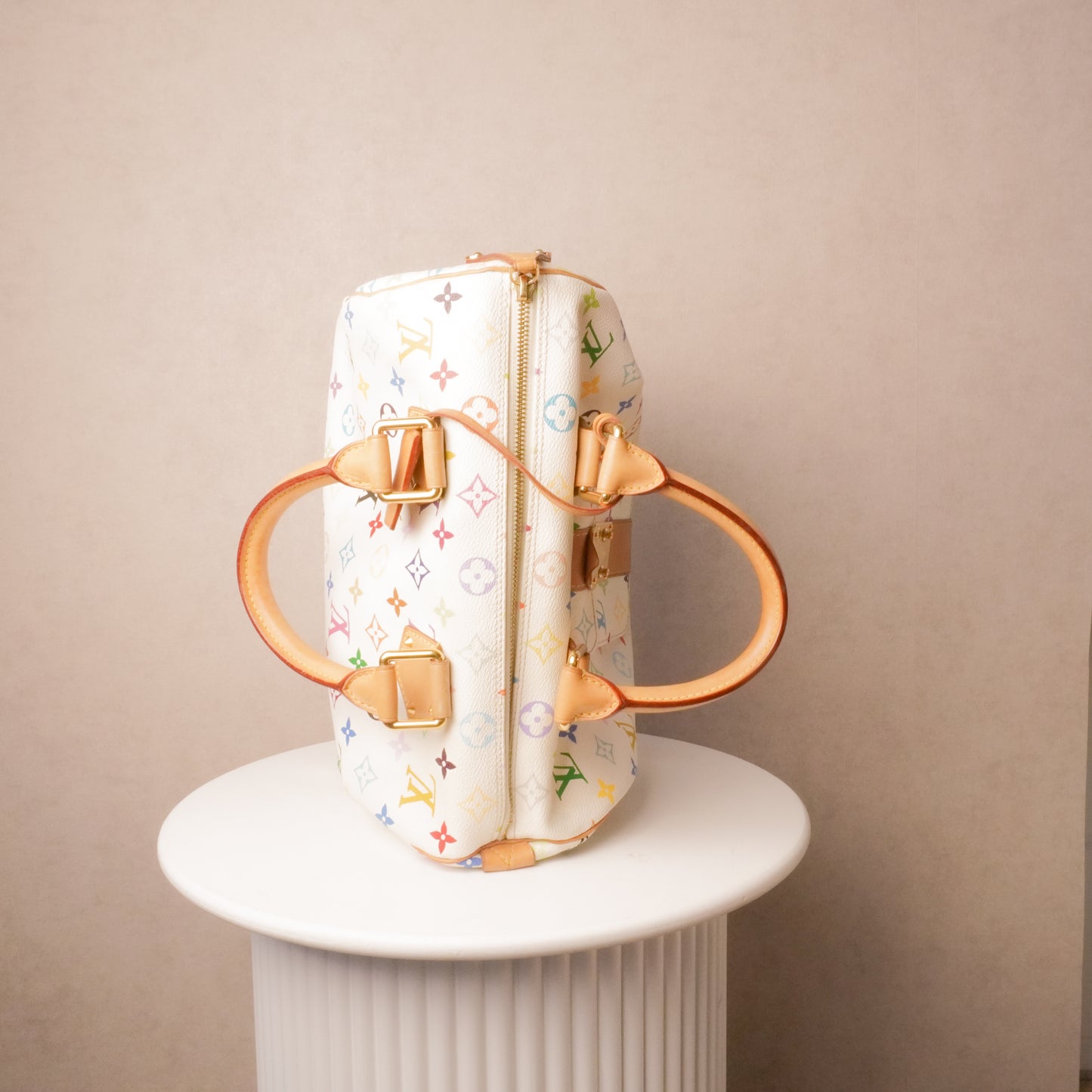 Louis Vuitton x Takashi Murakami Speedy 30 Multicolor Blanc