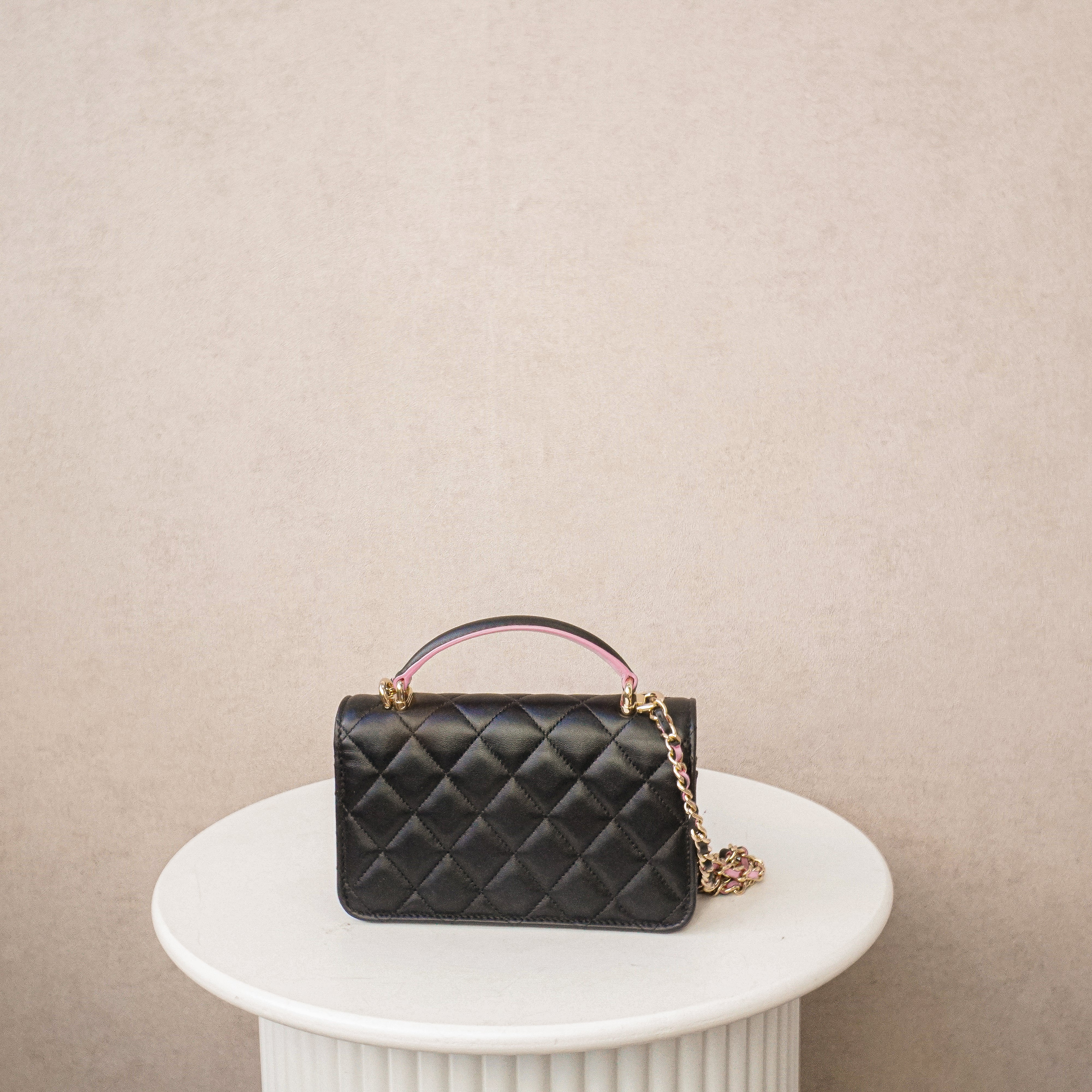 Chanel Tophandle Bicolor Minibag Crossbody