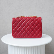 Chanel Half Moon Single Flapbag Small 24k ghw (1986-1988)