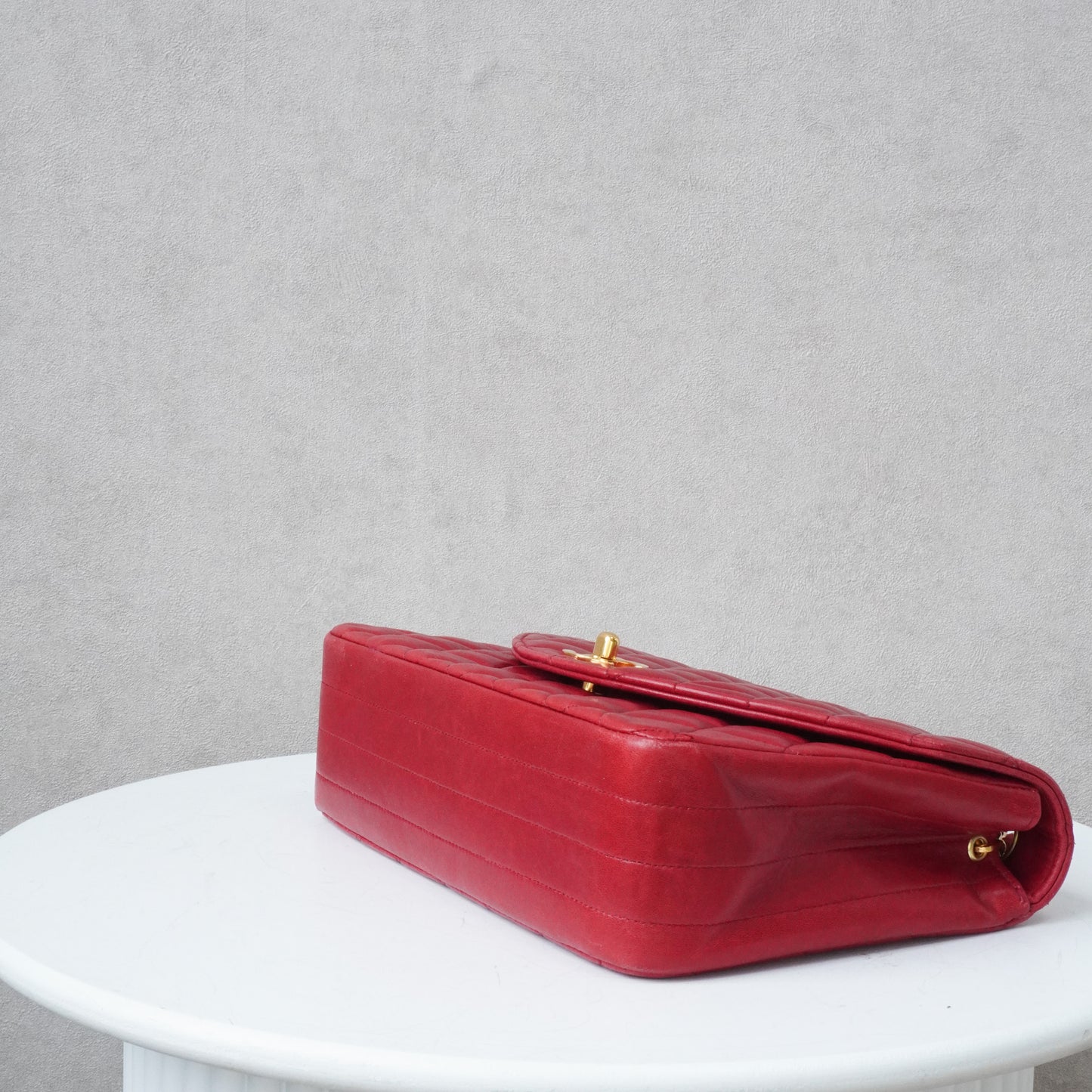 Chanel Half Moon Single Flapbag Small 24k ghw (1986-1988)