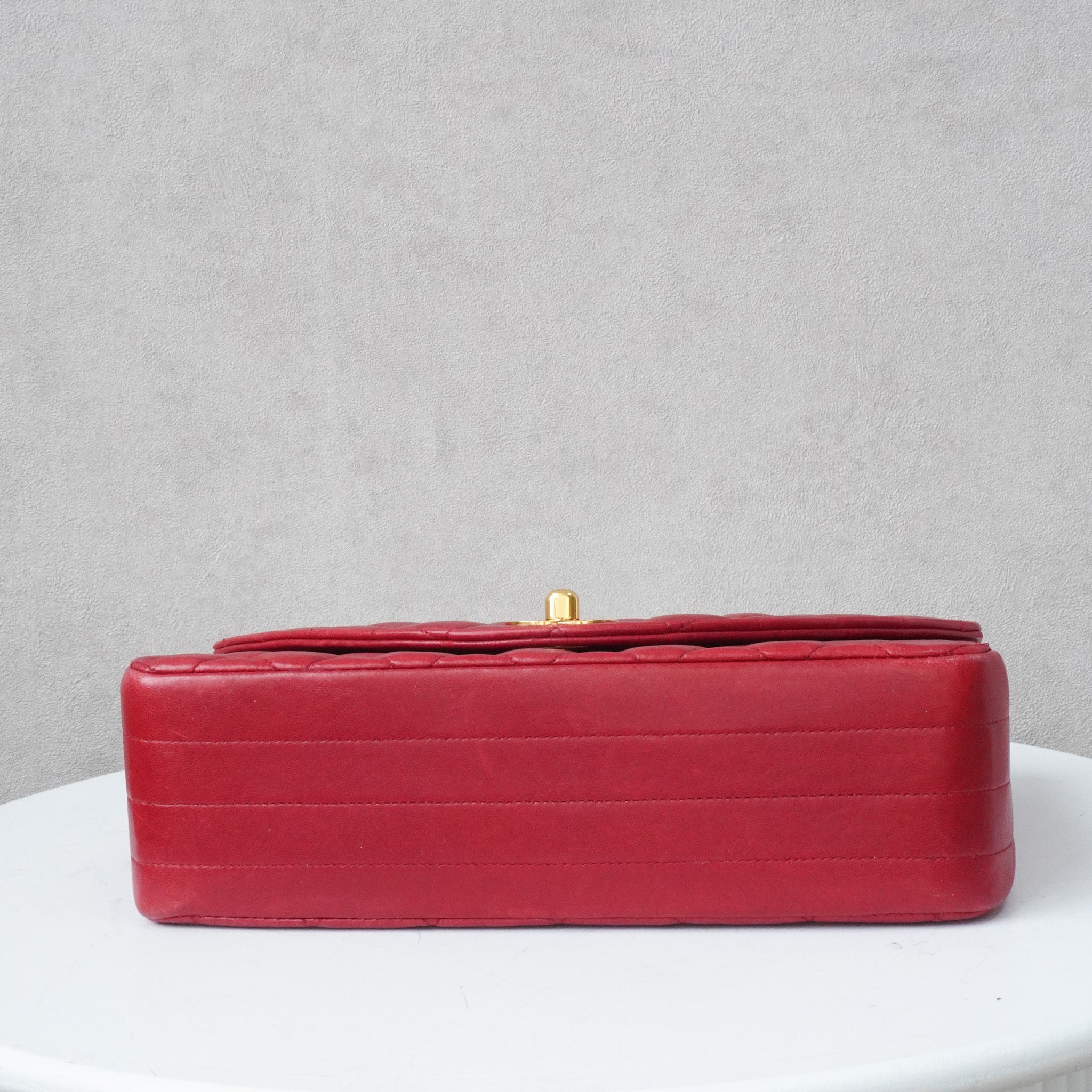 Chanel Half Moon Single Flapbag Small 24k ghw (1986-1988)