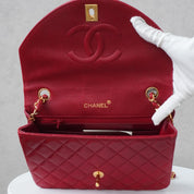 Chanel Half Moon Single Flapbag Small 24k ghw (1986-1988)