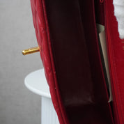 Chanel Half Moon Single Flapbag Small 24k ghw (1986-1988)