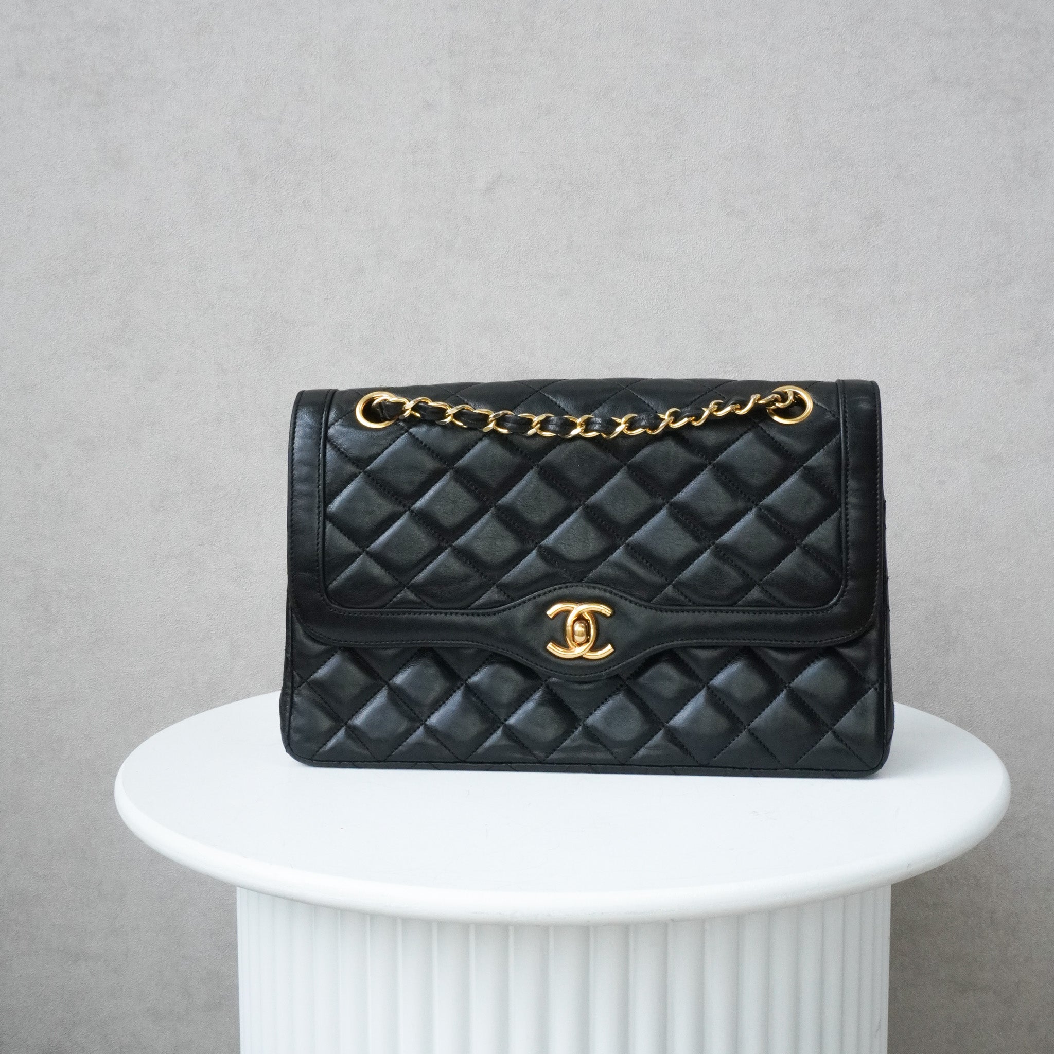 Chanel Vintage Double Flap 24k ghw