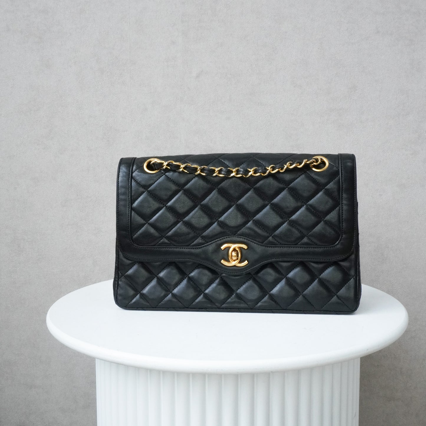 Chanel Vintage Double Flap 24k ghw