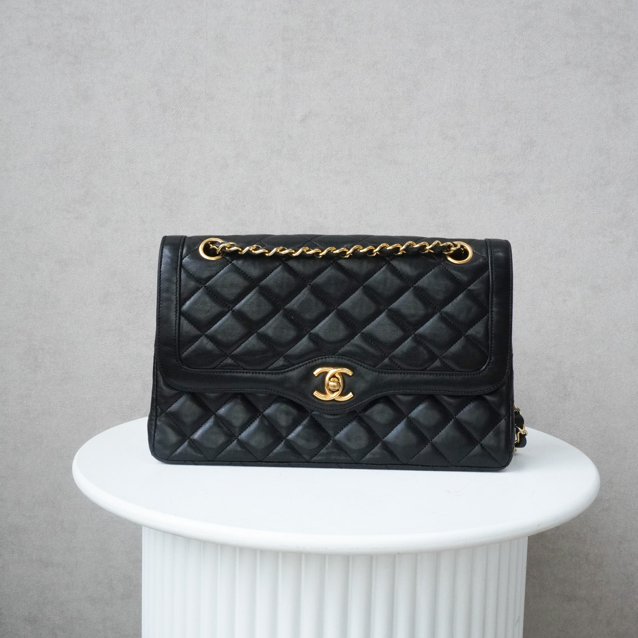 Chanel Vintage Double Flap 24k ghw