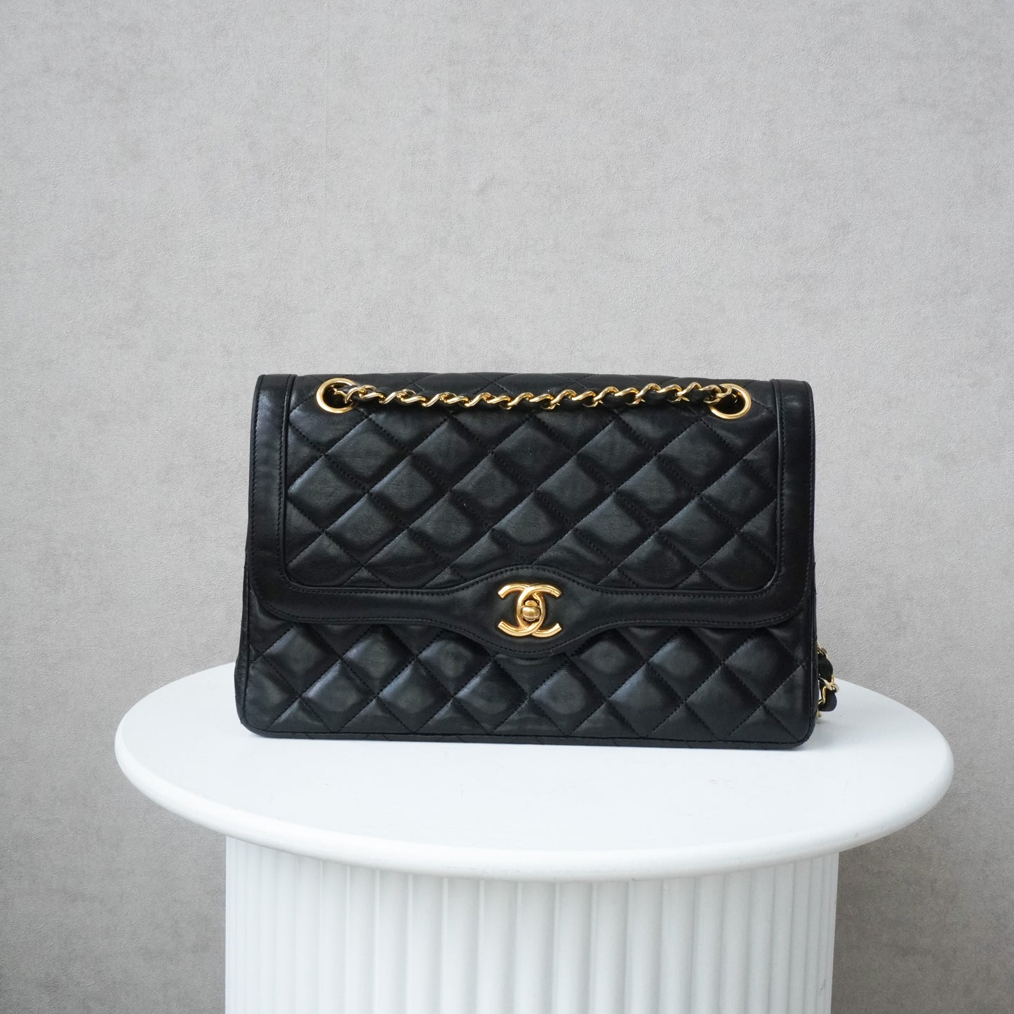 Chanel Vintage Double Flap 24k ghw
