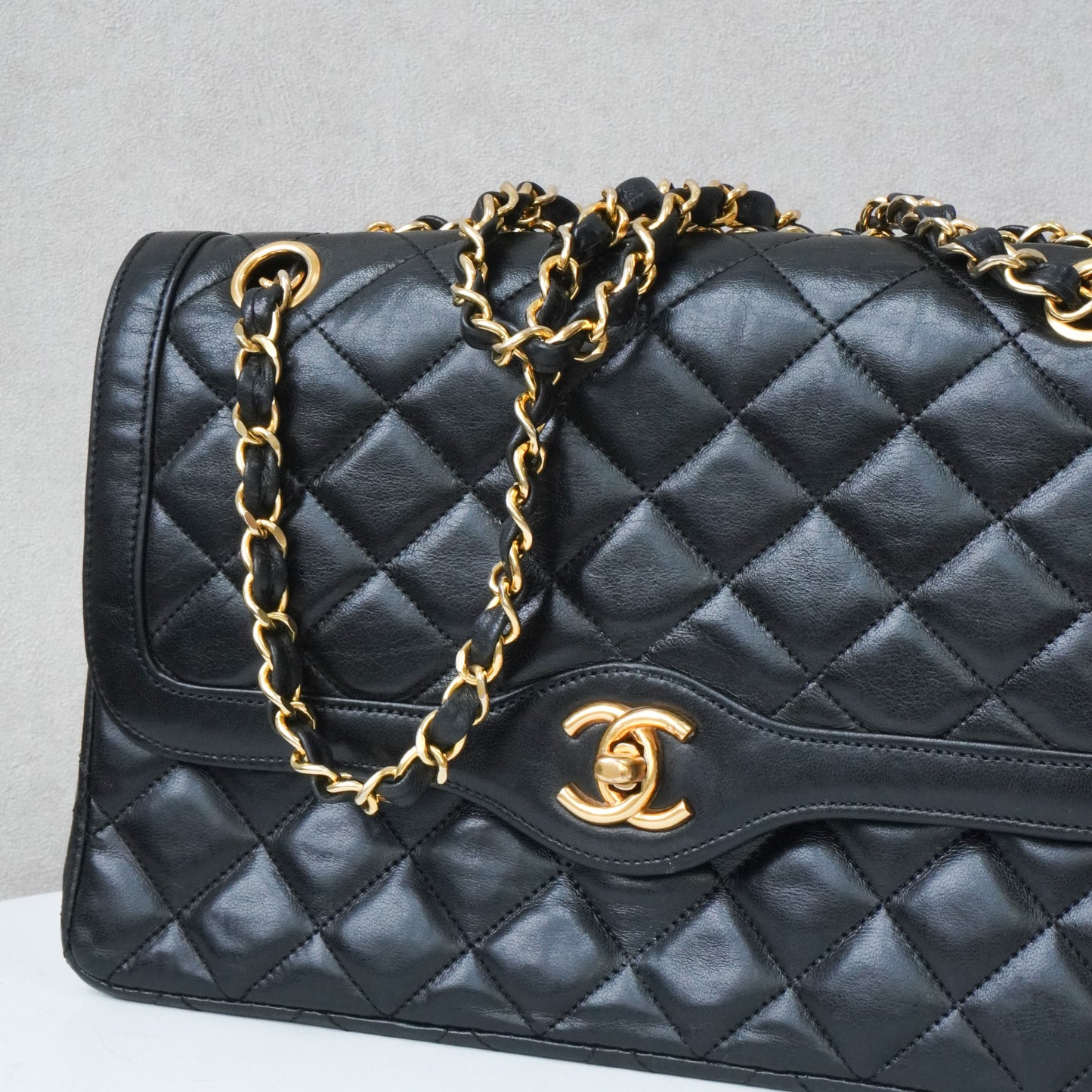 Chanel Vintage Double Flap 24k ghw